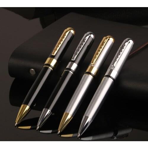 1.0mm Luxury Metal Rotary Ballpoint Pen Signature Rollerball Business School Office Supplies Writing Tool