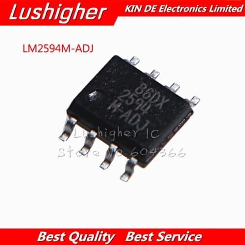 10pcs LM2594M-ADJLM2594M-ADJ LM2594M LM2594 SOP-8 SMD