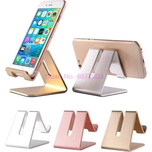 200pcs Aluminum Alloy Rotatable Phone Holder for iphone X for Samsung Tablet Holder Stand Mount Support Bracket Adjustable