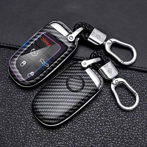 ABS Car Key Fob Cover Case For Jeep Grand Cherokee Renegade Chrysler 200 300 Dodge RAM Durango Charger Challenger Dart Fiat