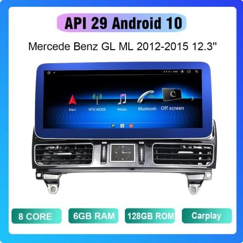 Android 10 12.3inch 4+64G Gps Car Dvd Multimedia Radio Player For Mercedes Benz GL ML 2012-2015