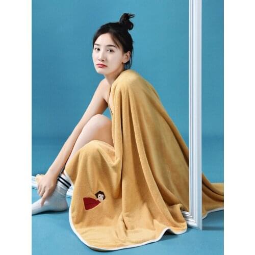 Bath Towel for Women 2020 New Home Absorbent Cotton Quick-Drying Lint Free Three-Piece Set Cute Couple Style Pair