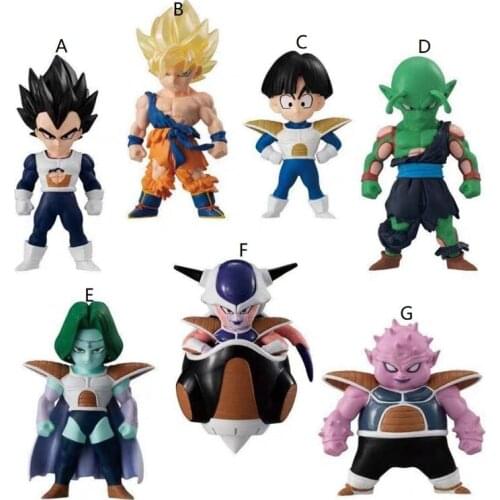 Bandai Genuine CANDY TOY Dragon Ball ADVERGE13 Vegeta IV Son Goku Piccolo Action Figure Model Toys Collectible Goku Figurine