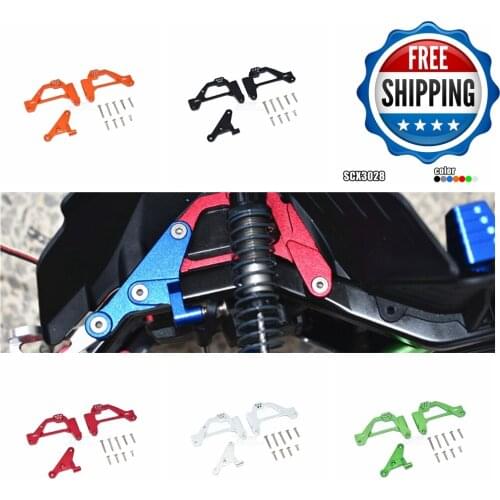 Aluminum alloy porous front shock absorber fixing code for Axial AXI03007 SCX10 III Jeep