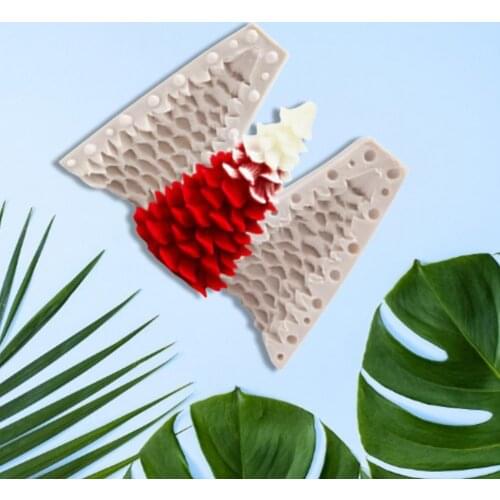 Christmas Tree Shape Candle Mold 3D Silicone Multi-use Portable Scented Mold for Handicraft Gypsum