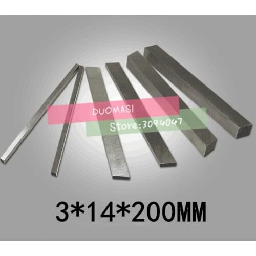 HRC60 3*14*200mm High-speed steel Sharp steel STEEL BILLETS blade Flat HSS Turning tool DIY knife material, Lathe tool