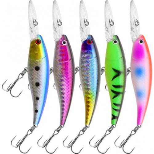 9cm Faux Bionic Lure Fake Bait with Sharp Hooks Fishhook Fishing Gear Accessory Wobbler Artificial Hard Bait Fishing Tool Tackle