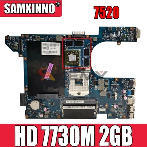 Akemy QCL00 LA-8241P 7520 mainboardFor dell Inspiron 15R 5520 7520 Laptop Motherboard AMD HD 7730M 2GB original 100% tested