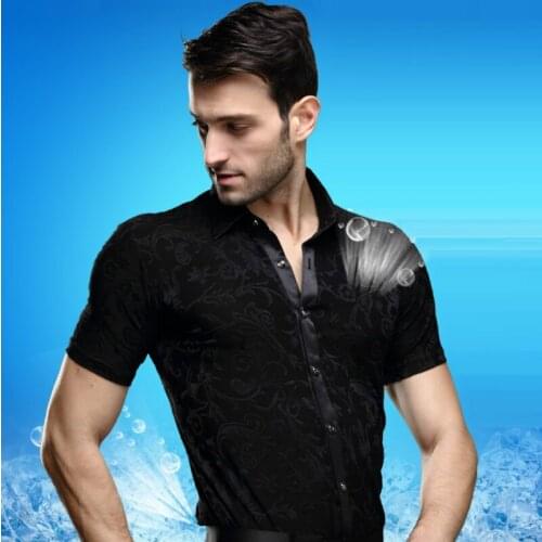 Mens Dancing Clothes Rumba Samba Modern Dance Ballroom Latin Dance Costume Clothes Latin Dancing Clothes B-4239