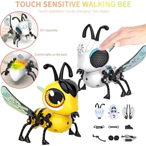 New RC Flying Mini Bee Remote Control Toys Electronic Infrared Induction Animal Aircraft Toy RC Animals Remote Control Toys