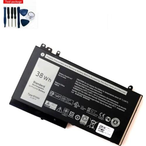 New RYXXH 3230mAh New Laptop Battery For Dell Latitude 12 5000 11 3150 3160 3550 E5250 E5450 E5550 Series 11.1V 38WH
