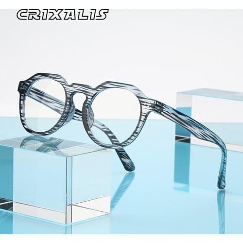 CRIXALIS Anti Blue Light Glasses Men Computer Gaming Glasses Male 2021 Women Prescription Reading Eyeglasses Frames Female UV400