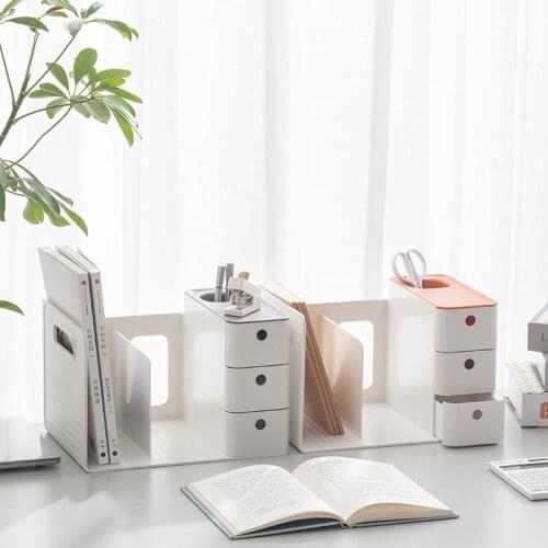 Office Desktop A4 Folder Book Sorting Storage Box Pen Holder Stationery Plastic Storage Box Large Capacity Firm And Durable