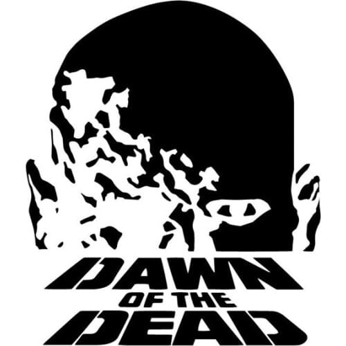 Personality Dawn of The Dead George A Romero Horror ZOMBIE Decal Car Sticker Waterproof Decal Vinyl,11cm*14cm