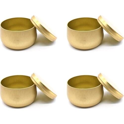 DIY Candle Tins Craft Tools Tinplate Drum Jar Candy Gifts Box for Candle Making, Arts & Crafts,Food Storage & More