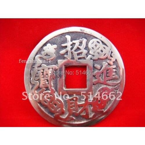 Super Quality Brass Feng Shui Fortune Coins I-CHING COINS Diameter:2.8"