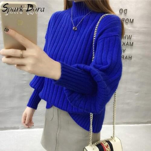 Winter Sweater Women Fashion Leisure Outwear Half High Collar Knitted Casual Solid Color Comfort Bottoming Pullover For Women