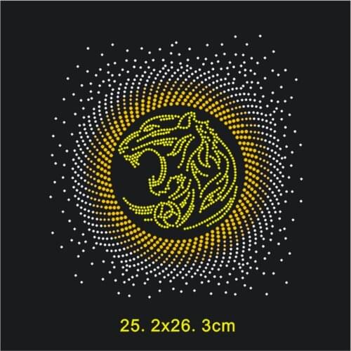 Thermal Stickers Hot-Fix Crystal Motif Custom Rhinestone Transfer Patterns Felt Applique Diy Iron On Patches Beaded Applique