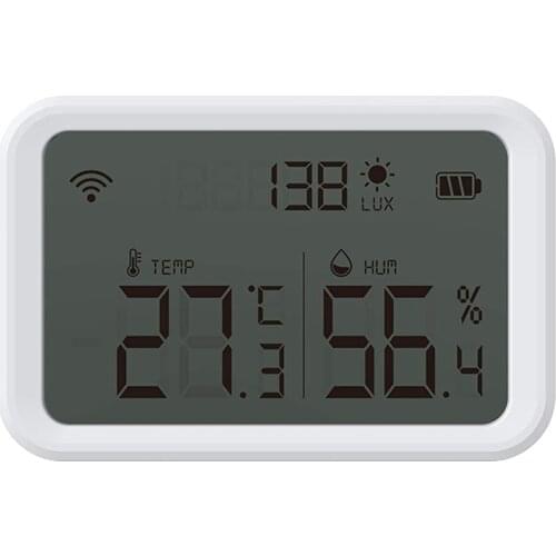 Wifi Temperature Humidity Sensor Tuya ZigBee Wireless Hygrometer Thermometer with APP Alerts and Data Export