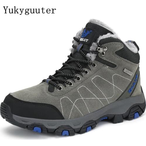 Winter Men Women Hiking Shoes Outdoor Walking Jogging Trekking Warm Snow Boots Climbing Sport Sneakers Athletic Non-slip