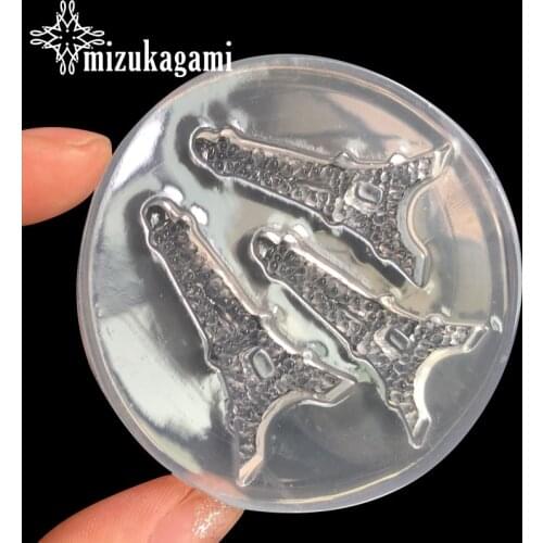 1pcs UV Resin Jewelry Liquid Silicone Mold Silica Mould Eiffel Tower Charms For DIY Intersperse Decorate Making Jewelry Pendant
