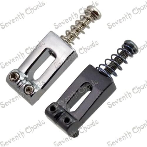 6 Pcs Concave Tyle Guitar Bridge String Saddles For Electric Guitar Bridge or Tremolo Bridge / Chrome Black For Choose