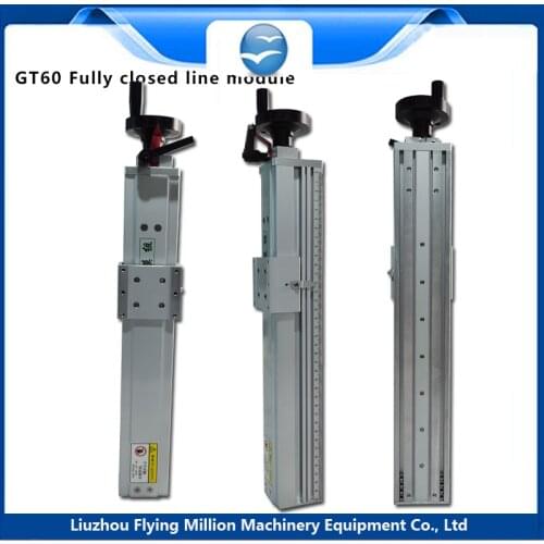 60 wide precision ball screw double guide rail manual electric fully closed linear sliding table module table