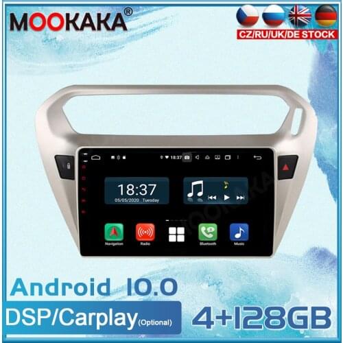 Android 10 For Citroen Peugeot 301 C Elysee Car Radio GPS Navigation Multimedia Player Radio Tape Auto Stereo Headunit Carplay