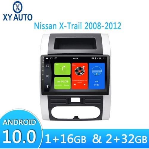 Android 10 Car Multimedia Radio HD Video Player Host For Nissan X-Trail 2008-2012 Built-in Bluetooth Split Screen GPS Navigation