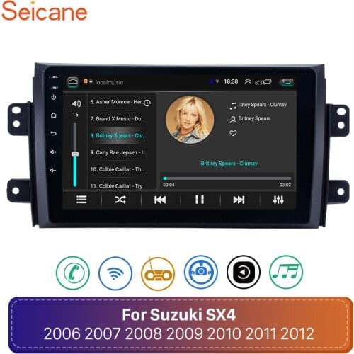 Seicane Android 10.0 Car Radio For Suzuki SX4 2006 2007-2013 2Din GPS Navigation Multimedia Player Support DVR AUX Wifi-OBDII