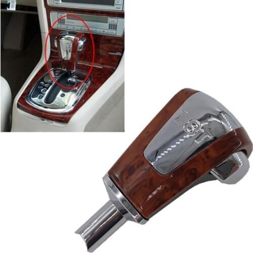 Car Cherry Wood & Chrome Automatic Gear Shift Knob Shifting Handball for Passat B5 1.8T 1999-2004 3BD713139