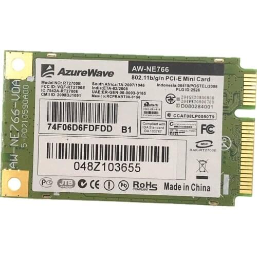 For ASUS Eee PC1000 1000HD 802.11b/g/n Wireless WiFI Card AzureWare AW-NE766