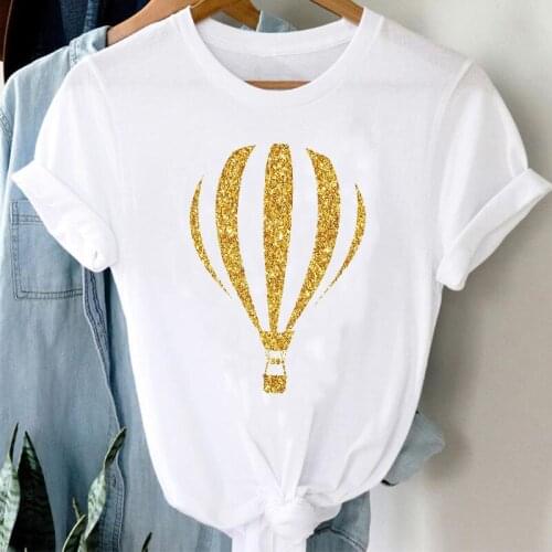 T-shirts Ladies Spring Summer Clothes Graphic Tshirt Top Lady Print Female Tee T-Shirt Women 90s Hot Balloon Sweet Cute