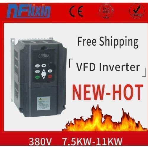 For Spindle VFD 380V 7.5kw 11kw Variable Frequency Drive 3 Phase Speed Controller Inverter Motor VFD Inverter