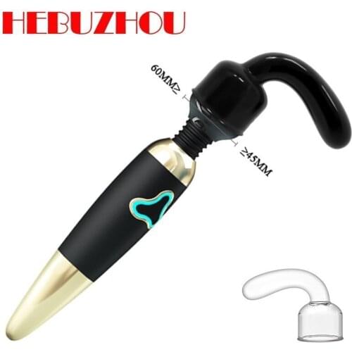 HEBUZHOU AV Rod Vibrator Accessories Magic Wand AV Massager Head Caps Sex Toy Attachment For Woman Anal and vagina stimulation