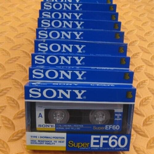 New original sony EF60 blank tape cassette 60 minutes blank tape