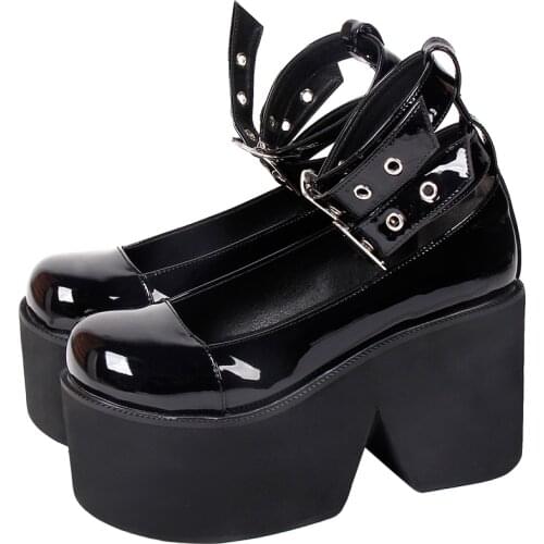 Angelic imprint new woman girl lolita cosplay shoes lady high heels wedges Pumps women dress party princess shoes 9860 PL 10cm