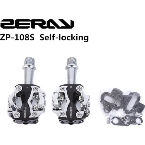 ZERAY ZP-108S Cycling Road Bike MTB Clipless Pedals Self-locking Pedals SPD Compatible Pedals Bike Parts 108S