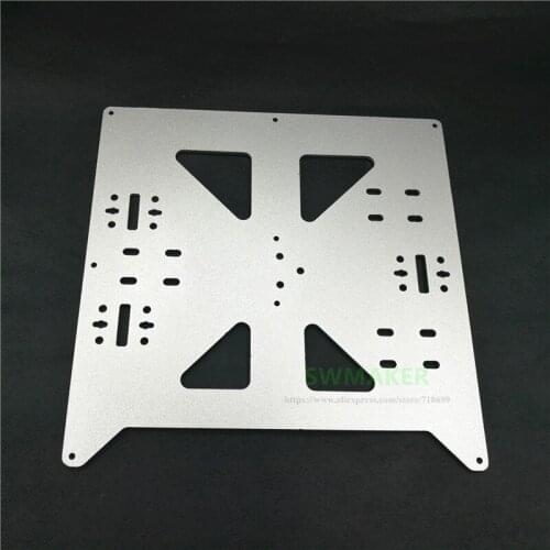 SEEJIE Anodized Aluminium alloy heated bed support Y carriage tray for Reprap Prusa i3/Anycubic MEGA i3 3D printer