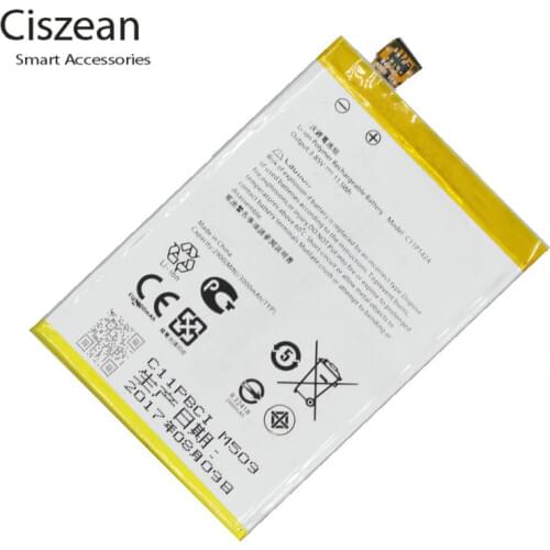 Ciszean 1x 3000mAh C11P1424 Replacement Battery For ASUS Zenfone2 Zenfone 2 ZE550 ML Z008D ZE550ML ZE551ML Z00AD Z00ADB Z00A