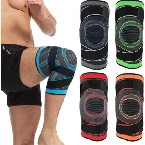 Sports Pressure Silicone Knee Protector Basketball Running Fitness Protector Riding Sports Knee Protector