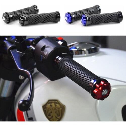 Universal 7/8 "22mm Motorcycle Handlebar Hand Grips For Yamaha TMAX530 T-MAX530 T-MAX 530 2014 Honda HORNET 250 600 900