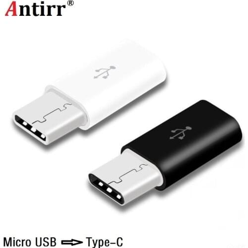 Universal USB 3.1 Type-C Male Connector to Micro USB Female Converter USB-C Data Adapter Type C Device Black