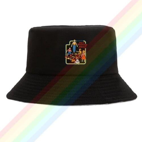 Can You Guess Whos Possessed Johnny? Summer Outdoor Cap Travel Beach Sun Hat Unisex Double Sides Wear