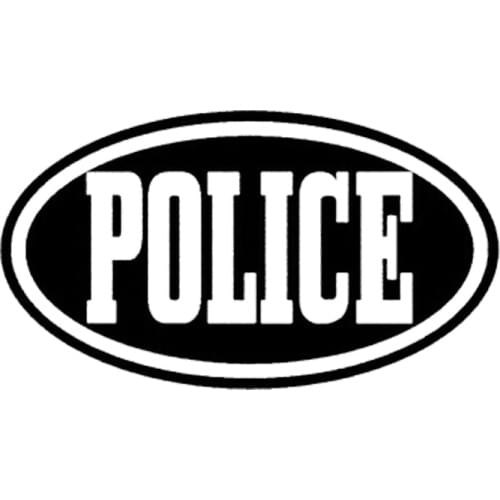 13.3CM*7.5CM Personalized Police Funny Vinyl Stylish Car Stickers C5-0785