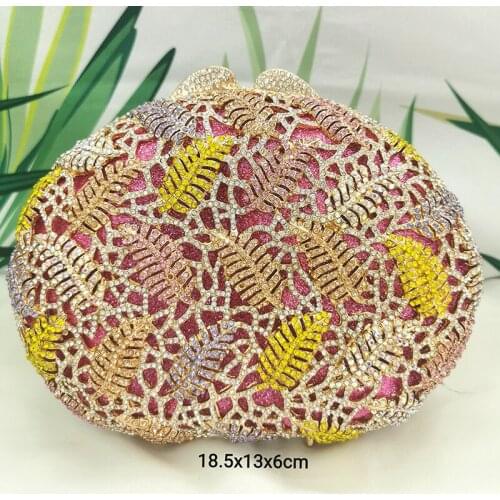 Yellow/Pink/White Multicolored Women Shoulder Bag Free Shipping Oval-Shaped Party Prom Evening Clutches Female Dinner Clutch