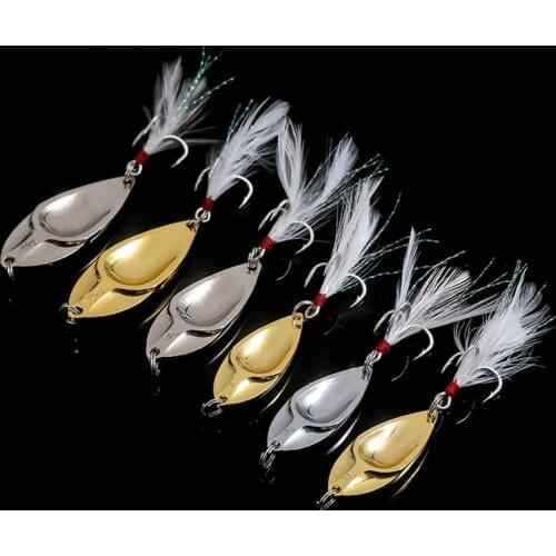 1Pcs Metal Sequin Lure Spoon Fishing Lure Artificial Hard Bait Wobler Fishing Pike Trout Bass Catfish Treble Hook Fishing Tackle