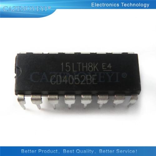 10pcs/lot CD4052BE DIP16 CD4052 DIP 4052BE DIP-16 new and original In Stock