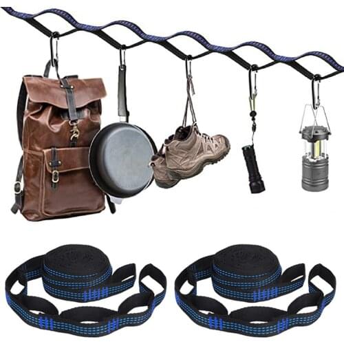 2pcs Hammock Strap Outdoor Camping Tree Garden Hanging Load Bearing Rope Bandage Tree Straps Hanging Adjustable Strap New