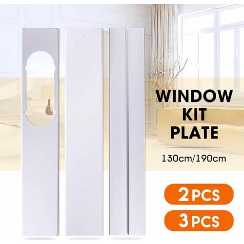 Warmtoo 3Pcs 190cm Mobile Air Conditioner Wind Sheild Air Vent Duct Window Slide Seal Kit Plate For Portable Air Conditioner